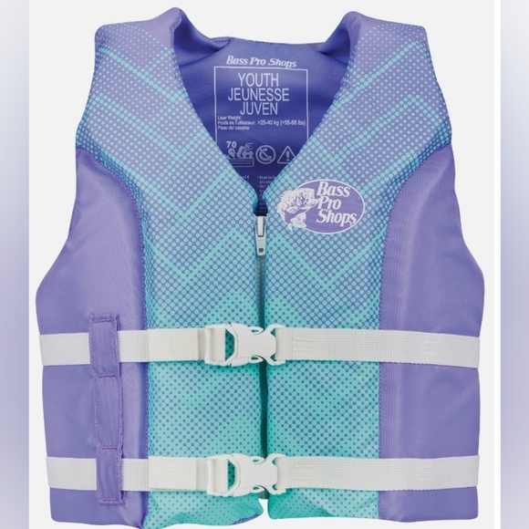 Bass Pro Shops Swim Bass Pro Shops Deluxe Purple Teal Hinged Life